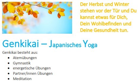 Japanisches Yoga Nachmittags in Basel